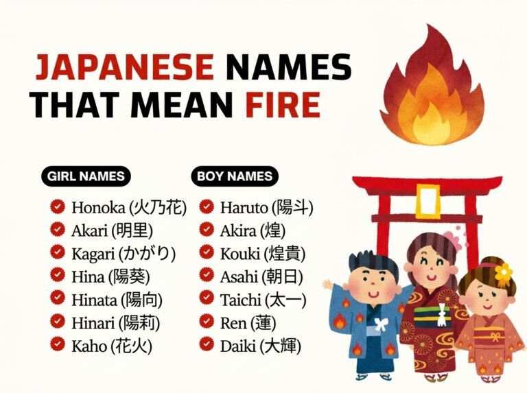 Japanese Names That Mean Fire