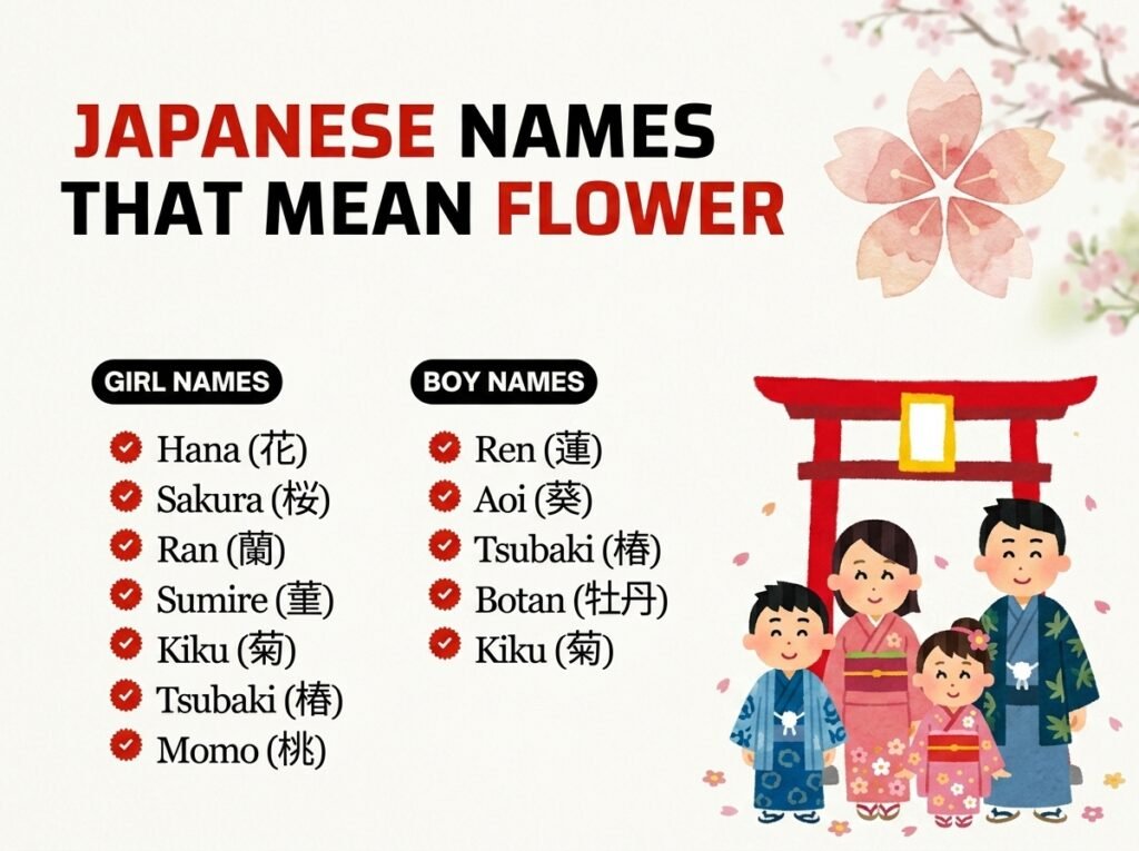 Japanese Names That Mean Flower