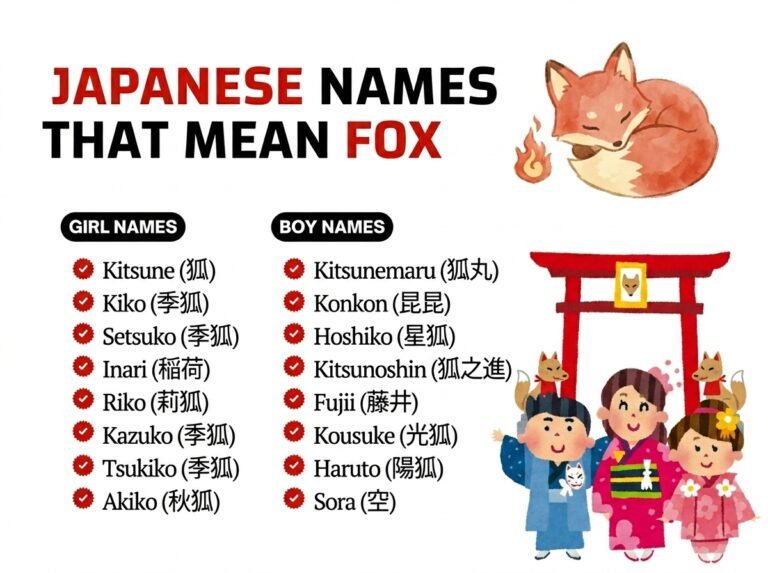 Japanese Names That Mean Fox