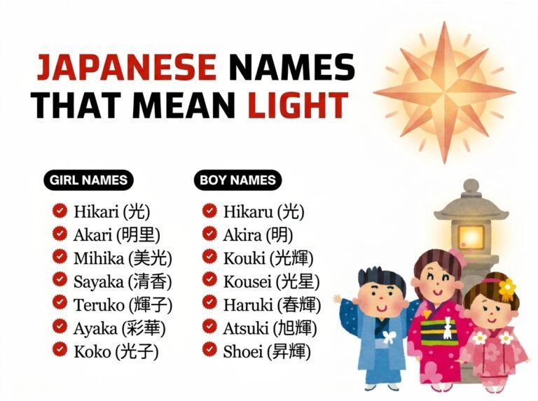Japanese Names That Mean Light