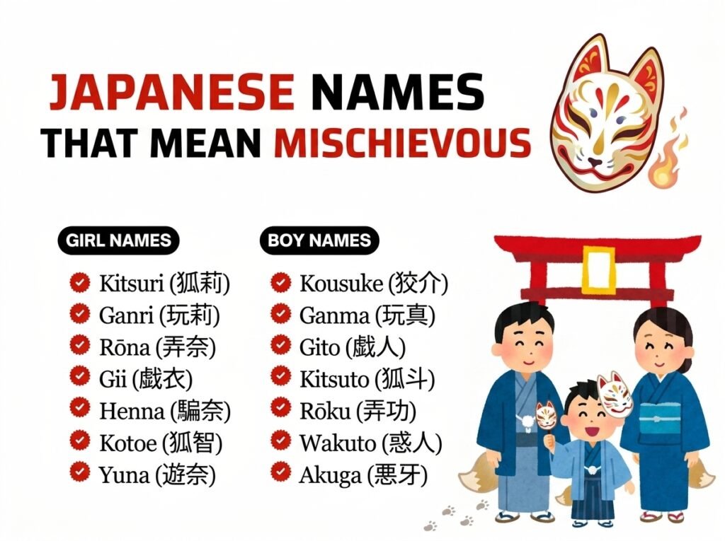 Japanese Names That Mean Mischievous
