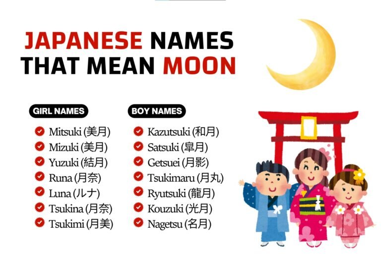 Japanese Names That Mean Moon