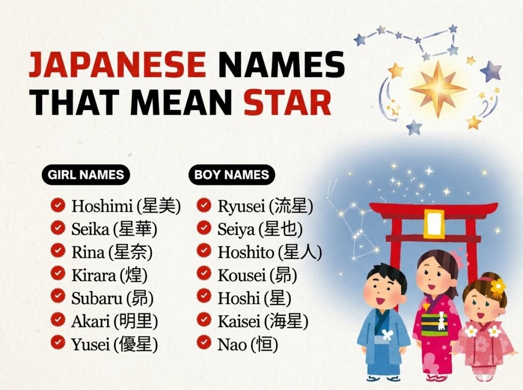 Japanese Names That Mean Star