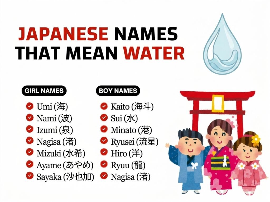 Japanese Names That Mean Water