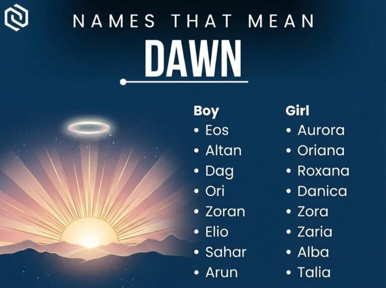 Names That Mean Dawn