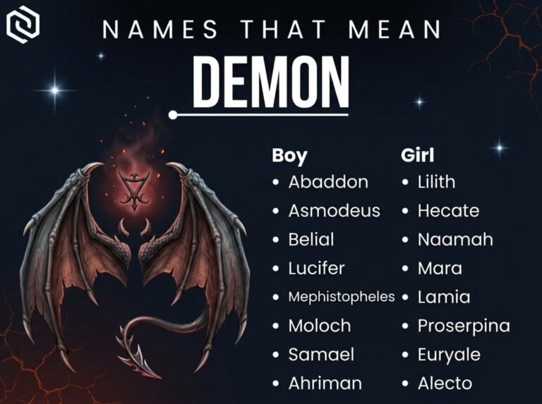 Names That Mean Demon