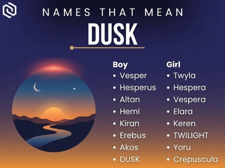 Names That Mean Dusk