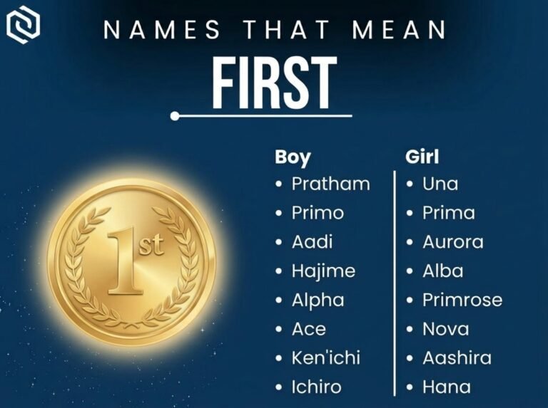 Names That Mean First