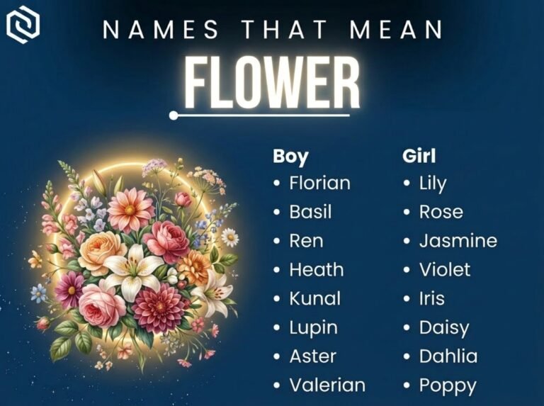 Girl Names That Mean Flower