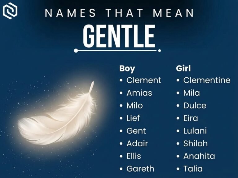 Names That Mean Gentle