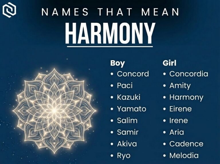 Names That Mean Harmony