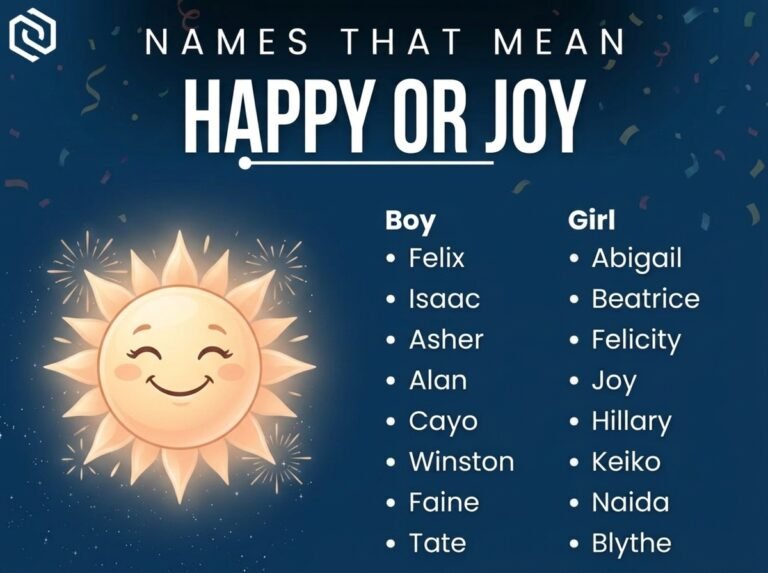 Names That Mean Happy or Joy