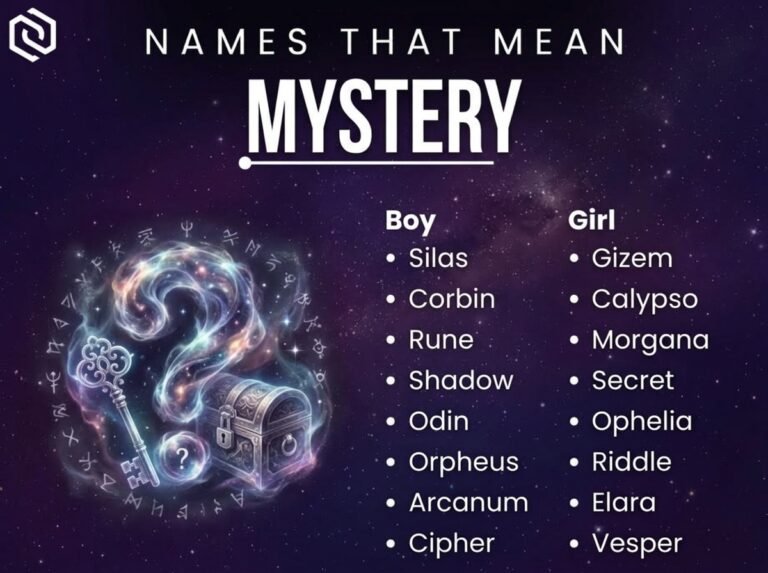 Names That Mean Mystery