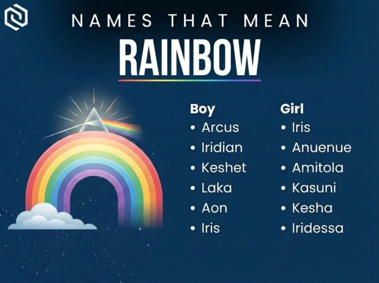 Names That Mean Rainbow or Colorful