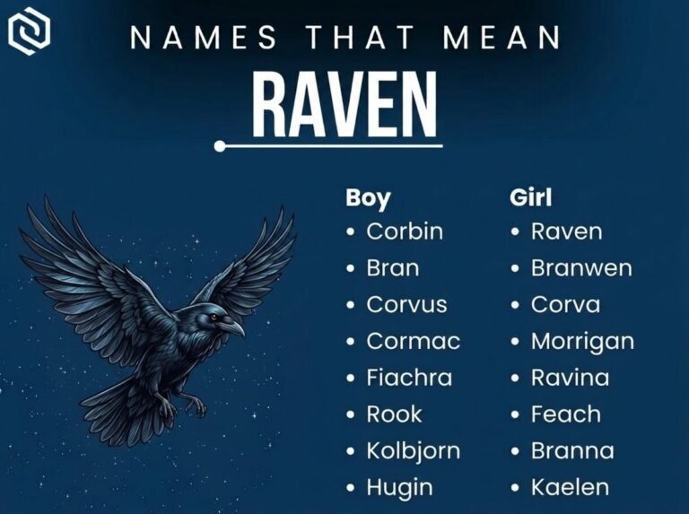 Names That Mean Raven