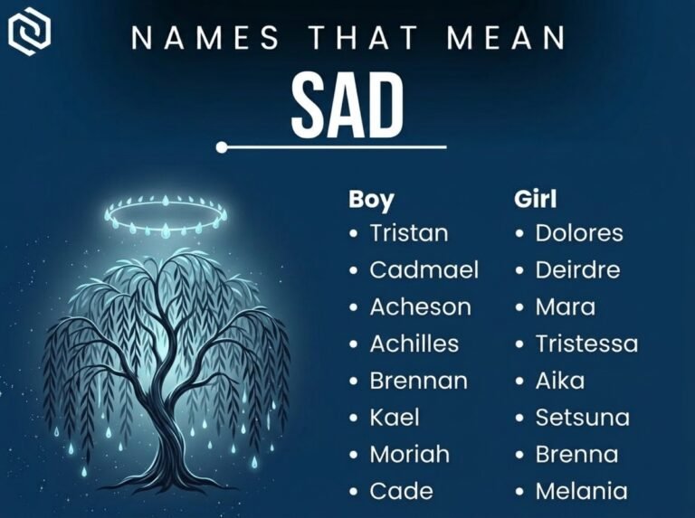Names That Mean Sad/Sorrow