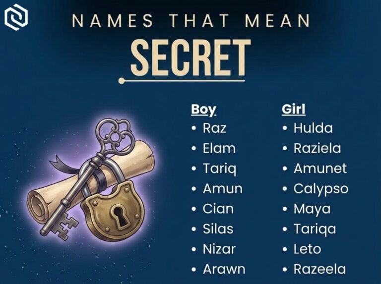 Names That Mean Secret