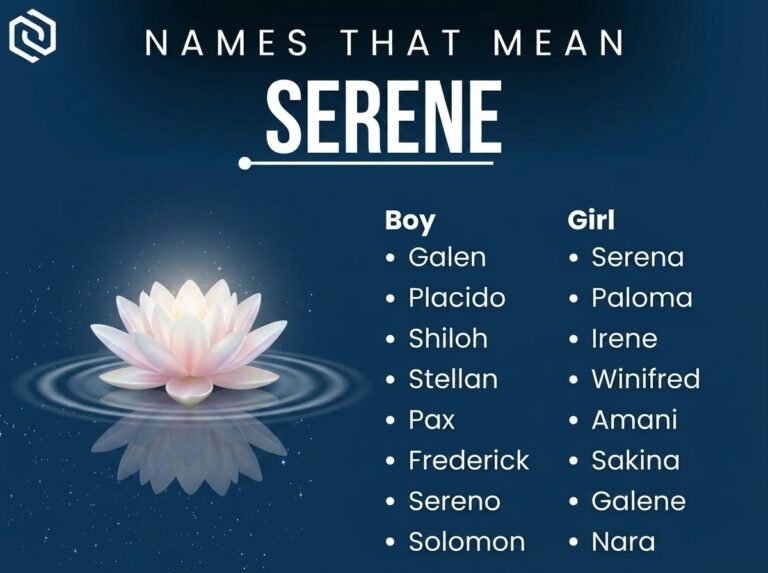 Names That Mean Serene