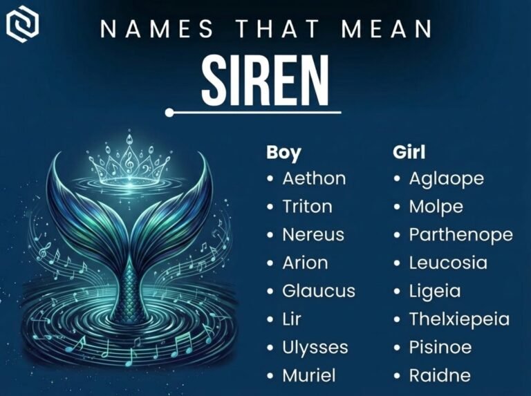 Names That Mean Siren