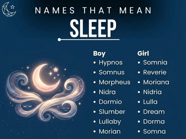 Names That Mean Sleep