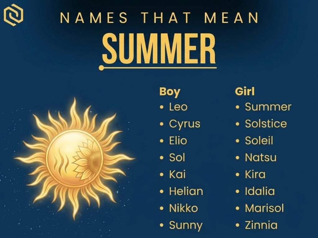 Names That Mean Summer