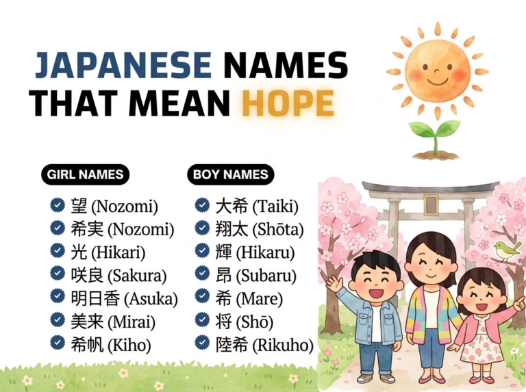 Japanese Names That Mean Hope