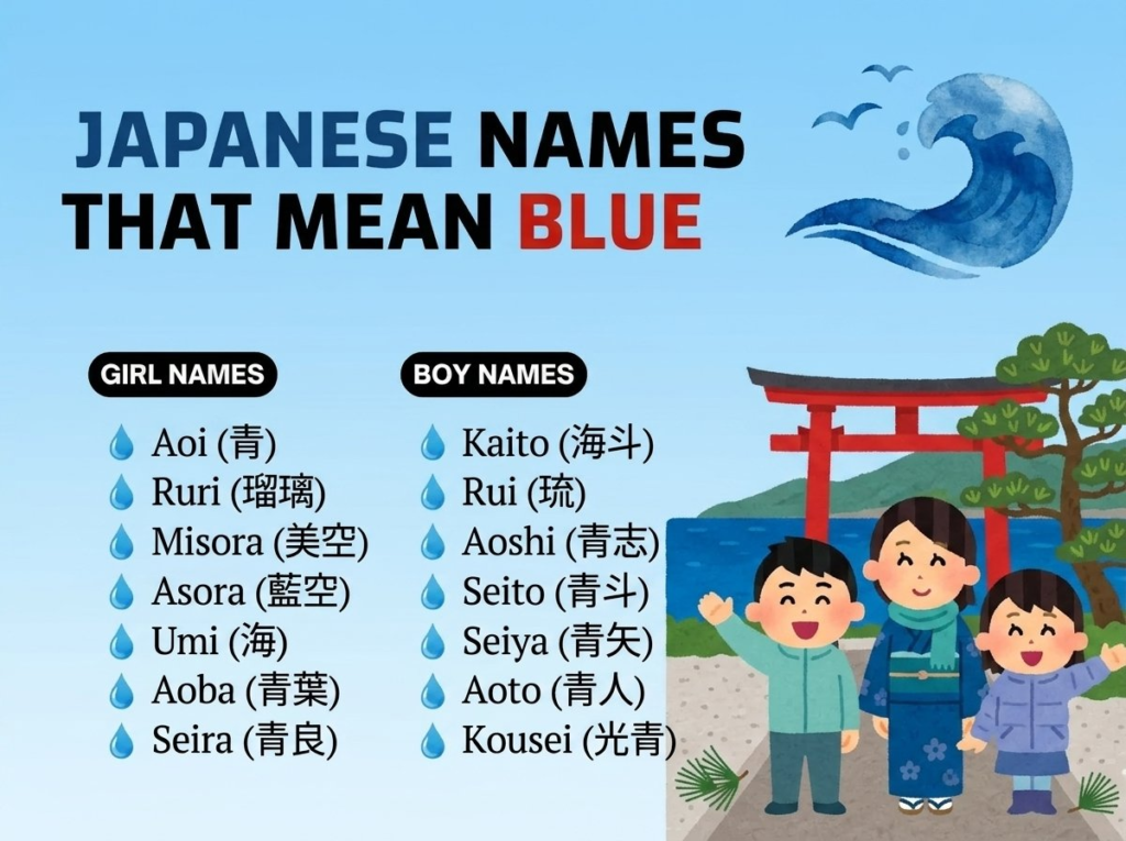 Japanese Names That Mean Blue