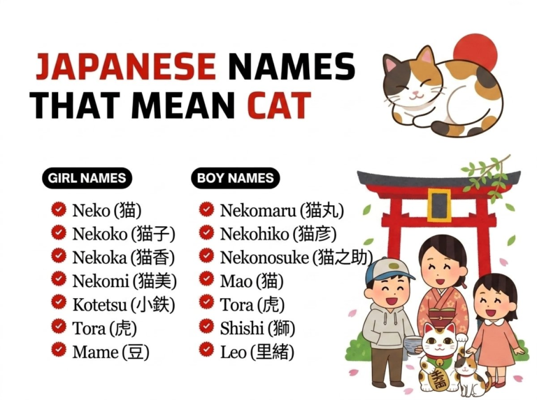 Japanese Names That Mean Cat