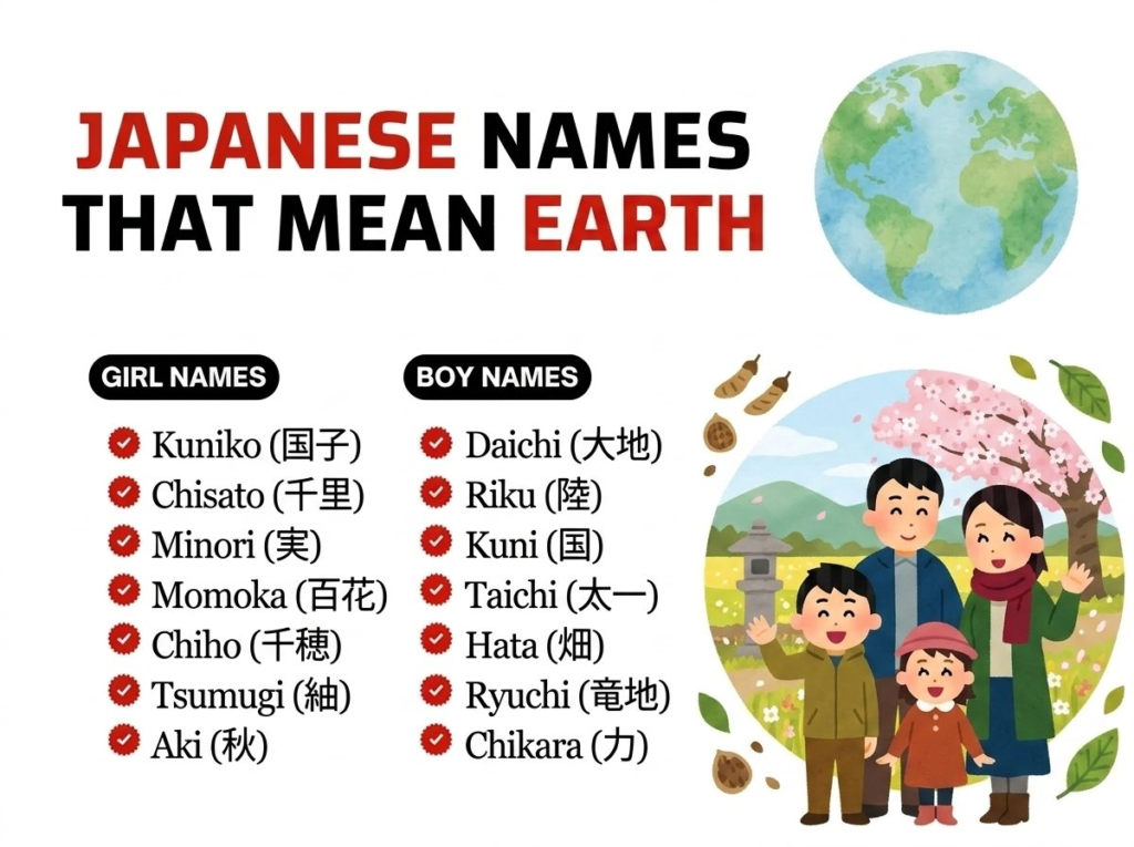 Japanese Names That Mean Earth