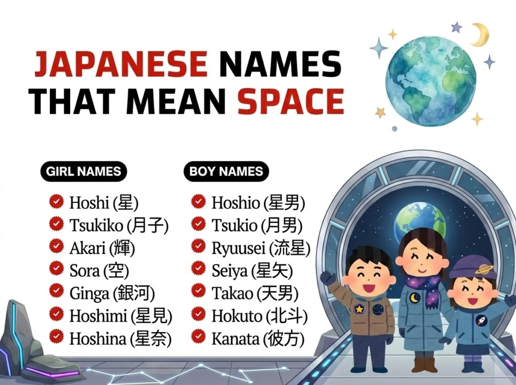 Japanese Names That Mean Space