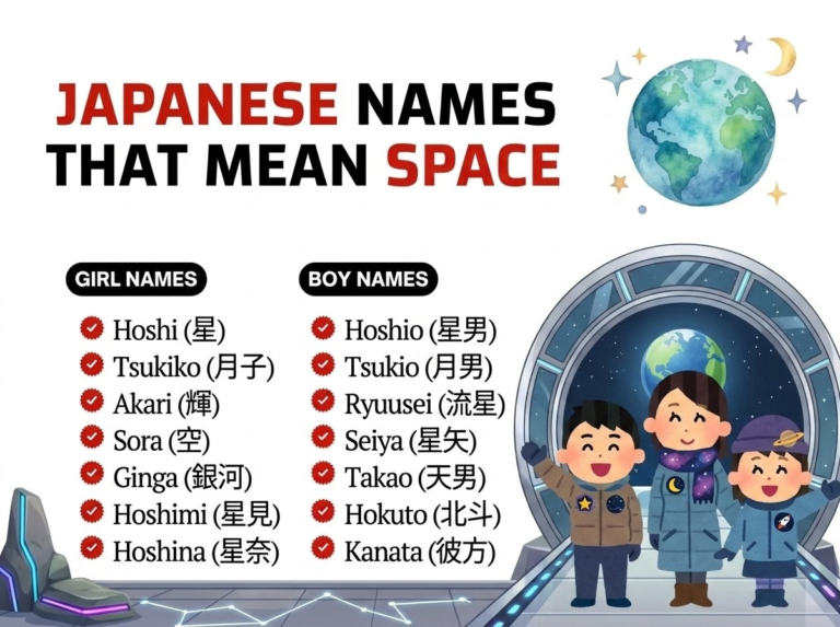 Japanese Names That Mean Space