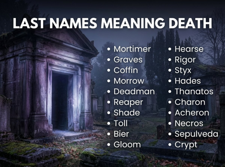 Last Names That Mean Death