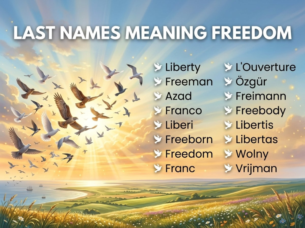 Last Names That Mean Freedom