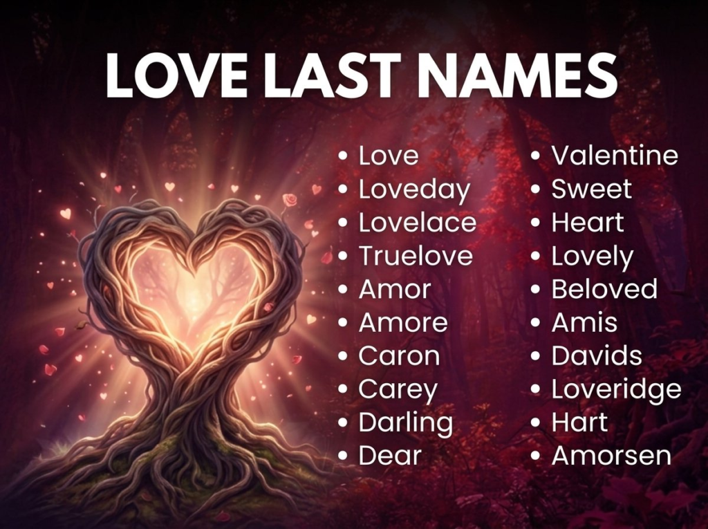 Last Names That Mean Love