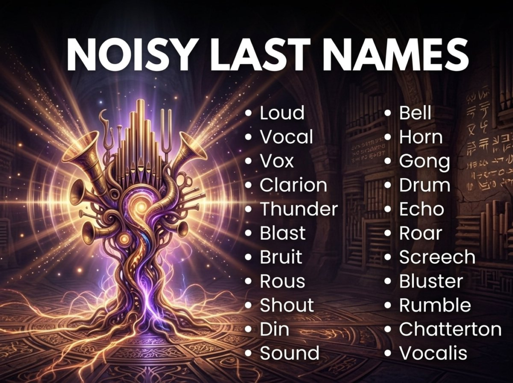 Last Names That Mean Noisy