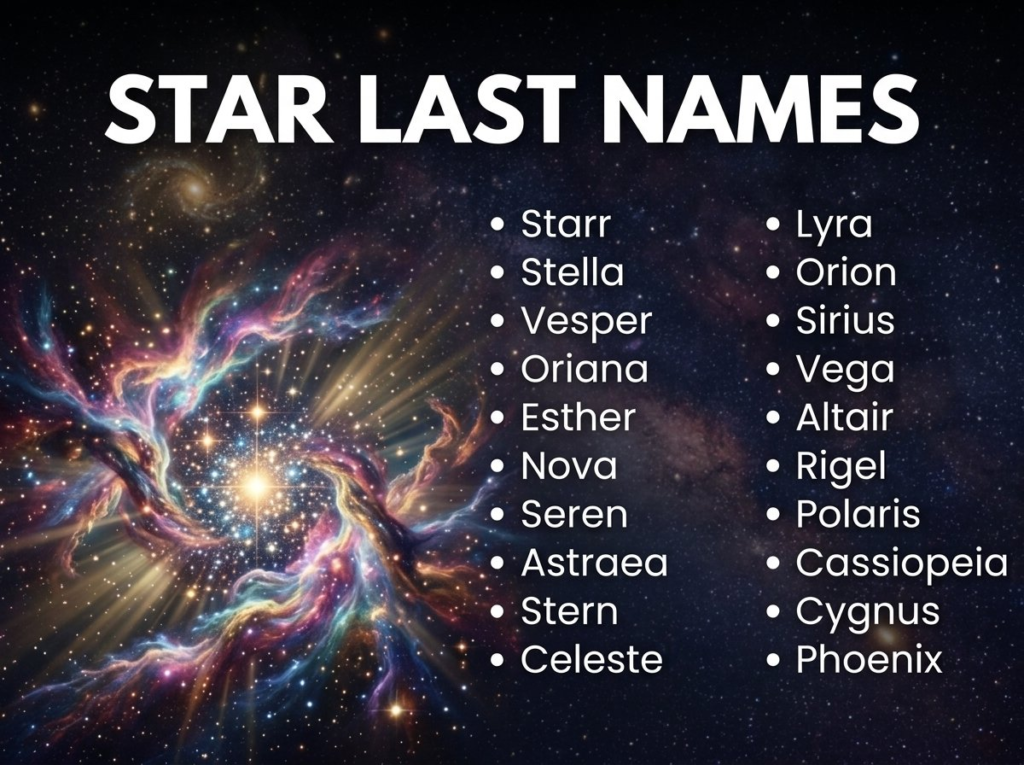Last Names That Mean Star