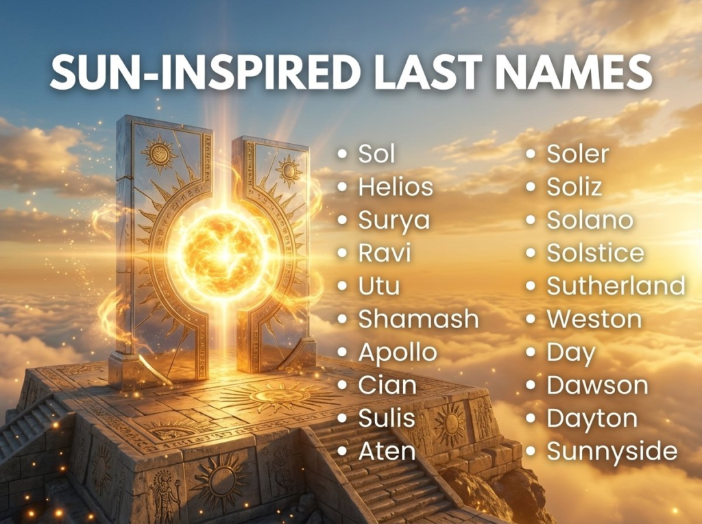 Last Names That Mean Sun