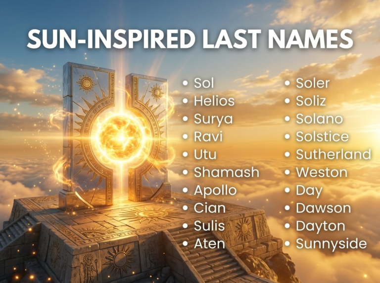 Last Names That Mean Sun