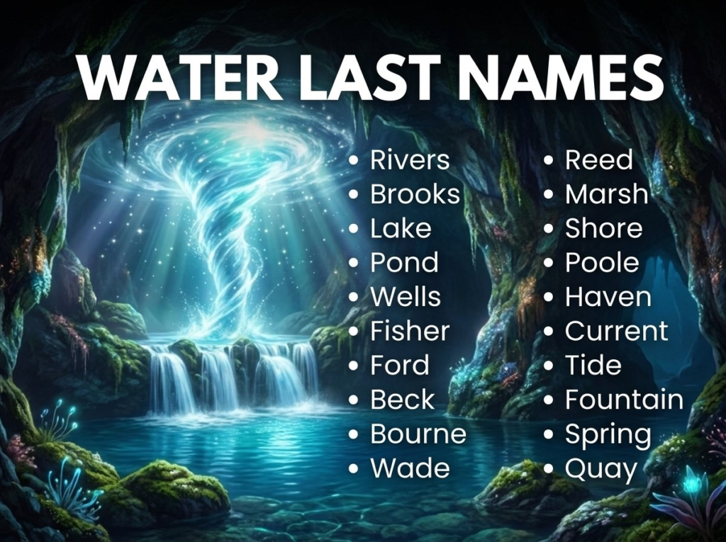 Last Names That Mean Water